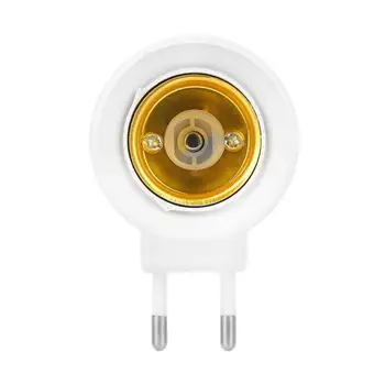 220V E27 Bec Lampa de Bază Titularul UE Priza Adaptor Convertor Cu o Bună Putere de Contact Și Comutator On-Off de Înaltă Calitate Lampa de Bază