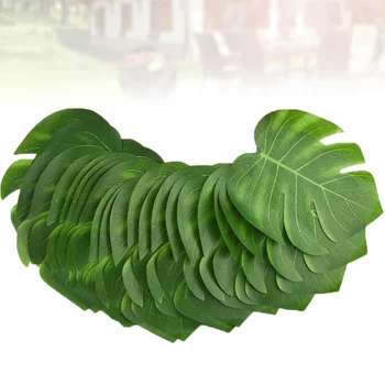 30PCS Simulat Frunze de Monstera Decor Realist Frunze Verzi Ornament Plante Artificiale Frunze de Podoabă Creative Decor Consumabile