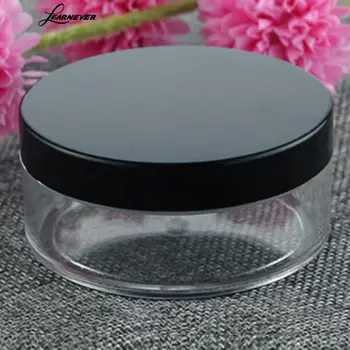 50g de Plastic Gol Machiaj Pudră pe Jar Recipient de Călătorie Cutie Container Nou Caz Ciur Puf Cosmetice T6E6