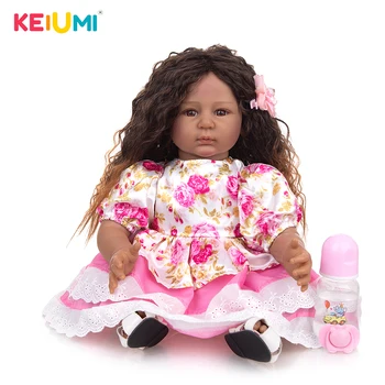 55 CM Copilul Renăscut Baby Wiggs Fată Păpuși de Silicon Baby Dolls Care Arata Real Pânză de Vinil Corp Păpuși Jucarii Pentru Copii, Cadouri de Ziua de nastere