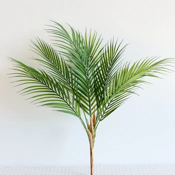 60cm Artificial Verde Frunze de Palmier Frunze de Plante de Plastic Bonsai Frunze de Grădină Masă de Nuntă Ornamente Decor
