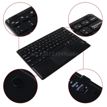 7/9/10 Inch Wireless Bluetooth Usoare Tastatura cu Touchpad-ul Mobil Tableta Tastatura Laptop Portabil Birou Tastatura