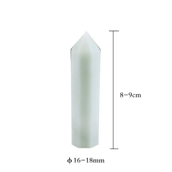 8-9cm Cristal Natural Qingtian de jad, cristal coloană de Piatră de Vindecare Prisme Hexagonale Obelisc Bagheta Tratament Piatra DIY Cadou 1 BUC