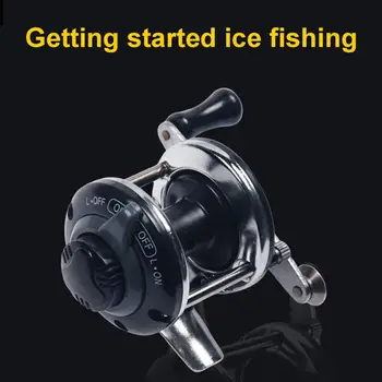 80%HOTWinter În Aer Liber, Mini Metal Ice De Pescuit Tambur Filare Roata Rulment Unelte De Pește