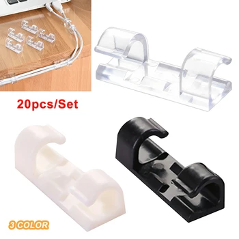Acasă Essentials Set de Finisher Clemă de Sârmă Transparent Soclu Suport Auto-adeziv Cablu Clipuri Organizator Sârmă Cleme de Cablu Bobinator