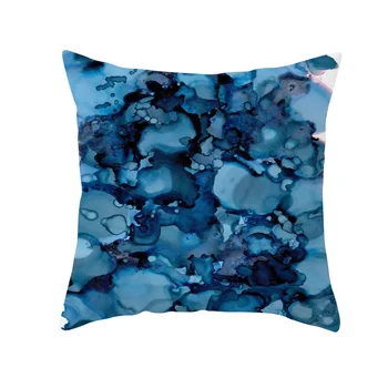 Acuarelă Albastru de Pernă față de Pernă Pictura de Cerneală Pillowslip fețe de Pernă 44*44 cm Canapea Dormitor Decor Acasă Rechizite de Birou