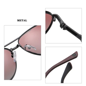 AEVOGUE Polarizat ochelari de Soare de Sticlă Bărbați Dublu Fascicul de Mare Cadru UV400 AE1018