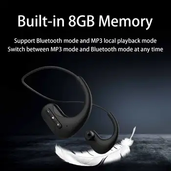 AIKSWE Înot Căști fără Fir Bluetooth Căști 8GB rezistent la apa IPX8 Pavilioane de Muzică MP3 Player Sport Căști Xiaomi