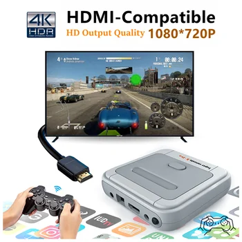 Amlogic S905X WiFi 4K HD Super Consola X Pro 50+ Emulator 50000+ Jocuri Retro Mini TV Box Joc Video Player Pentru PS1/N64/DC
