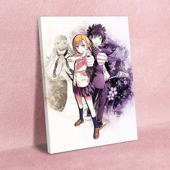 Arta de perete Imagini de Un Anumit Indice Magic HD Printuri Poster Japonia Anime Decor Acasă Tablouri Canvas Cadru Modular Pentru Camera de zi