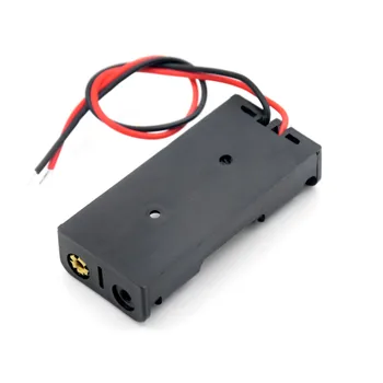 Baterie AAA Titularul 2 Slot Cu Sârmă Conduce alături De Organizator Conectarea Lipire DIY Electronice Etanșe Baterie Caz