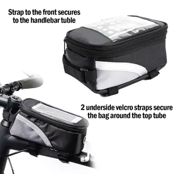 Bicicleta Ciclism Sac Ghidon Cadru Sus Fata Tub Sac de Material PU rezistent la apa Touch Screen Protector MTB Drumul Moutain Bike Sac
