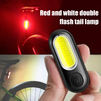 Bicicleta din Spate Lumina de Ciclism USB Reîncărcabilă Lampă 5 Moduri de MTB Biciclete Rutier Stop Casca de Siguranță lampa de control Echipament de Biciclete
