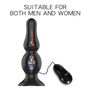 Bile anale anal vibrator dop de fund rezistent la apa 10 viteza de prostata stimulator sex masculin, prostata pentru masaj vibrator adult de sex masculin de jucărie