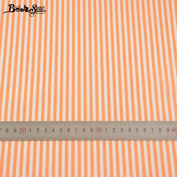 Booksew Bumbac Diagonal Material Textil Metru De Cusut Material Portocaliu Deschis Benzi De Design Tecidos De Mozaic De Ț Tela 160