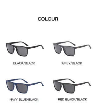 Brand de lux de Designer de Moda Noua Polarizat ochelari de Soare Barbati Cadru Pătrat de sex Masculin Ochelari de Soare de Pescuit de Conducere Ochelari de Soare UV400 1909