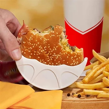 Burger Amice Fix Cutie De Depozitare Silicon Raft Extensibil Hamburger Clip Cutie Bucătărie Organizator Gogoși De Stocare De Caz Container