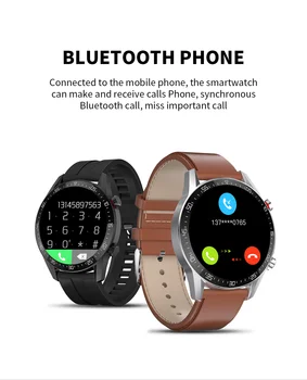 BYMUSE L13 apelare Bluetooth Dial Bărbați Ceas Inteligent ECG Monitor de ritm Cardiac IP68 rezistent la apa Pentru android ios Huawei PK Ceas GT2