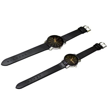 Bărbați/Femei Simplu Stil Casual PU Piele Watchband Cadran Rotund Cupluri Ceas Încheietura Ceas JAN88