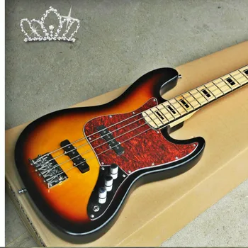 Calidad Superior FDJB-5001 3TS culoare sólido basswood body grif maple Jazz Bass guitarra eléctrica, envío gratis