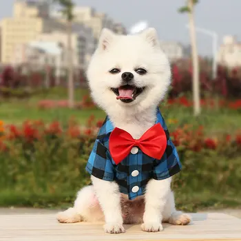 Camasa Carouri Câine De Companie Haine De Moda Tricouri Îmbrăcăminte Pentru Câini Foarte Mici Costum Drăguț Moale Chihuahua De Imprimare De Vara Blue Boy Mascotas