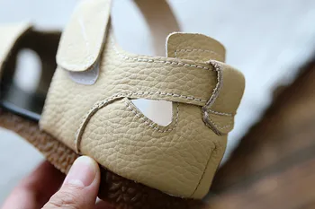 Careaymade-Piele naturala sandale,pantofi pentru femei,stil de colegiu,vara art pantofi,cap rotund,confortabil original pantofi plat