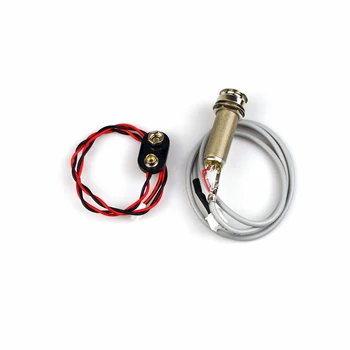 Chitara acustica Sistemul de Preluare pentru Fishman VT1 Coada de Unghii de Preluare EQ DIY Tuner Piezo Pickup Egalizator Sistem Cu Microfon Bate Bord