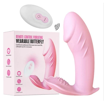 Control de la distanță ușor de Purtat, Penis artificial Vibratoare de Chilotei pentru Femei Clitorisul Stimulator Adult Mașină de Sex Feminin Masturbator Vagin Toy