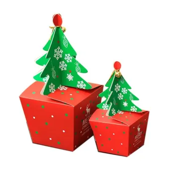 Creative de Crăciun cutie de bomboane ping an de fructe de ambalare cutie cu ridicata personalizate Ajunul Crăciunului cutie de cadou din carton de dimensiuni mici 16x8x6.5cm