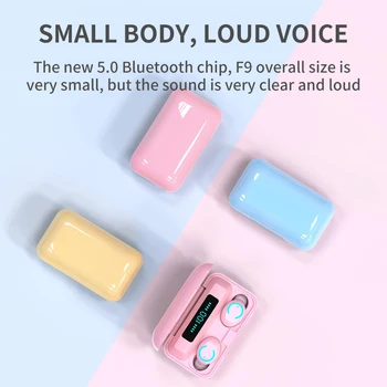 Căști Bluetooth v5.1 Cască Bluetooth setul cu Cască fără Fir TWS Pavilioane Airdots 9D Stereo Impermeabil cu Încărcare Cutie