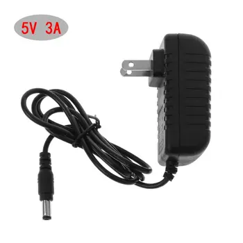 De Alimentare Încărcător Extern DC AC Adaptor Transformator 5V 3A 5.5x2.5mm NOI UE Plug Hub USB cu Led-uri Benzi CCTV Camera IP E56B