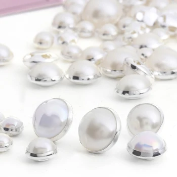 De înaltă calitate forma rotunda Coase Pe Perle pietre,argintiu jos gheara stras cu găuri,Diy/accesorii de Îmbrăcăminte