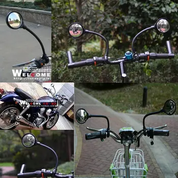 De înaltă Calitate Universal 360 Reglabil Roti Biciclete Retrovizoare Ghidon cu unghi Larg Convex Oglinda Ciclism Vedere din Spate Bicicleta MTB