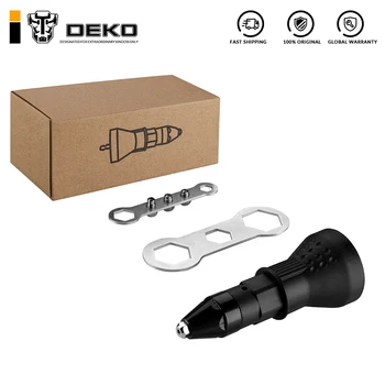 DEKO DQ460G Electric Nit Nuci Pistol de Nituit Instrument de Foraj Adaptor Piuliță