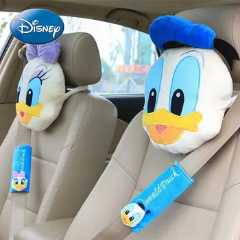 Desene Animate Disney Cu Donald Duck, Daisy Pluș Auto Tetiera Centurii De Umăr A Centurii De Siguranță Auto Pernă Pentru Gât Drăguț Accesorii Auto