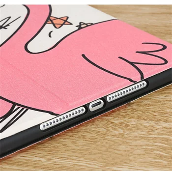 Desene animate drăguț Flamingo caz Pentru ipad Aer 4 iPad Pro 2020 10.5 10.2 9.7 inch a 8-a Generație a 7-12.9 Pro 2018 2019 Mini 4 5 Caz