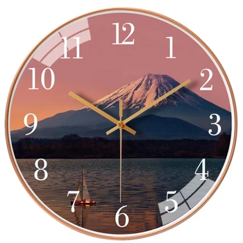 Design Modern Ceas de Perete Mare de 10 Inch Cuarț Ceasuri de Moda Rotund Tăcut Ceasuri Living Decor Acasă, Administrat de Clasă