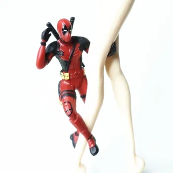 Disney Marvel X-Men Deadpool 2 Figura de Acțiune Postură Ședință Model de Colectie Figurine Jucarii Model Anime Mini Papusa Decor din PVC