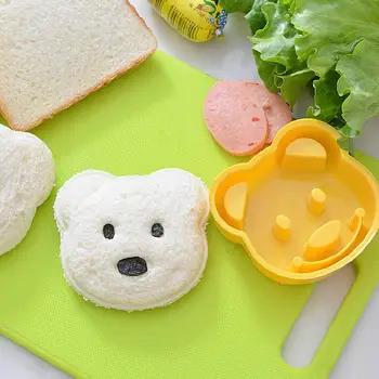 Drăguț 1buc DIY Sandwich Mucegai Cutter Mic Urs Forma de Sandwich Mucegai Ursuleț de pluș Pentru Copii Interesante mic Dejun KitchenTool