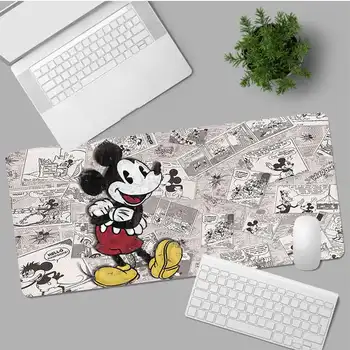 Drăguț Mickey Mouse In Aprovizionat Mouse Pad Super INS Valul de Mari Dimensiuni Joc de mare de Marginea de Blocare de Gameing, World of tanks, CS GO