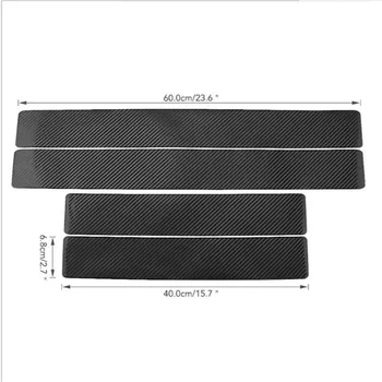 Fibra de Carbon Pragului de Uzură Anti Scratch pentru BMW F25 X5 E53 E70 X Seria X1 E84 X3 E83