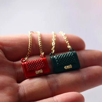 Fierbinte！Casa Papusa Mini Metal Lanț Sac De Accesorii De Moda Decorare Model În Miniatură