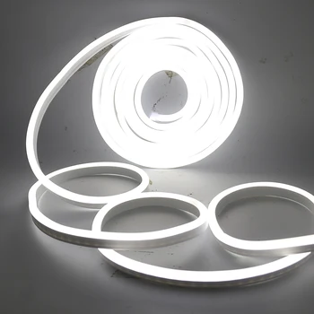 Flexibile Banda LED 110V 220V Neon Flex Coarda+Dimmer Neon Tub rezistent la apa Interior Exterior Semn de Neon 2835 120 Led-uri Benzi de Lumină, Decor