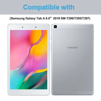 Flip Tableta Caz Pentru Samsung Galaxy Tab a 8.0 2019 T290 Funda din Piele PU Smart Cover Pentru Tab A8 SM-T290 SM-T295 T297 Folio Capa