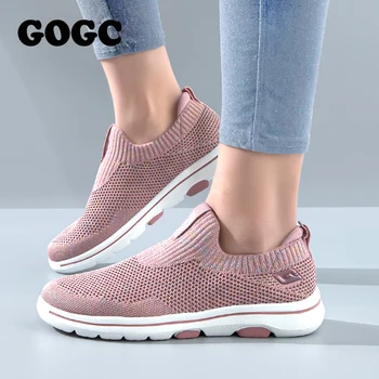 GOGC 2021 Pantofi pentru Femei Pantofi de Vara Pentru Femei Adidasi Femei Alunecare pe Pantofi Plat pentru Femei Pantofi pentru Femei Sport Circuland pantofi G6552