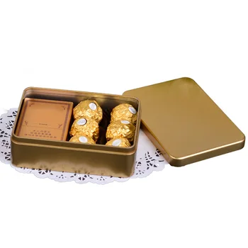 Golden Cutie Goală De Conserve, Borcane De Fier Bomboane Cutii De Depozitare Containere Biscuit Container Ciocolata Organizator De Nunta Consumabile Partid