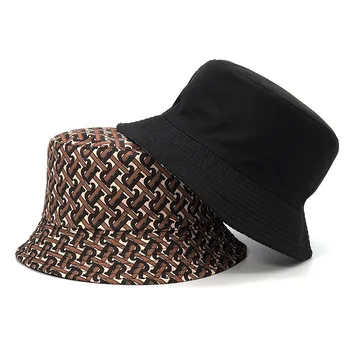 Găleată Pălării de Lux de Designer Scrisoare de Imprimare Bărbați Femei Pescar Cat de Bumbac Moda Anti-Pălării de soare Bob Epocă de Vară Pălărie Panama