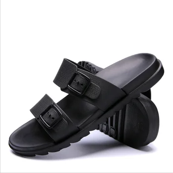 H50 Designer de Sandale de Vară Om de Piele de Bază EVA Jos Casual Casa Papuci Moi Pentru Plajă în aer liber pantofi