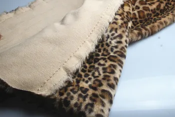 High-end imitatie de blana de leopard imitatie de blana animalelor pânză de îmbrăcăminte pălărie sac auto mat de fundal pânză decorative Maro 0,5 M X1.6M