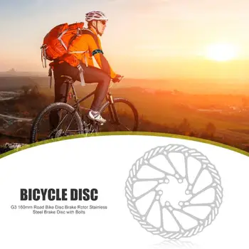 HS1 160mm Biciclete MTB Disc de Frână Rotor cu 6 Șuruburi Oțel Inoxidabil Durabil 44mm BCD Munte cu Bicicleta Parte a Discului de Frână